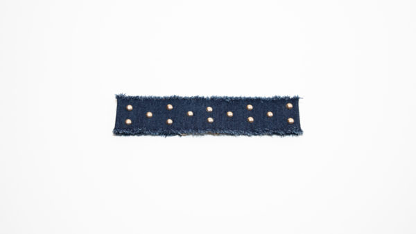 Choker jeans foncé