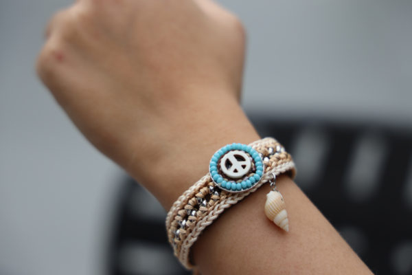 Bracelet sigle peace and love - Image 3