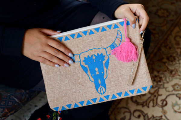 Trousse de toilette crâne de buffle