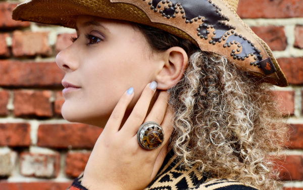 Bague pierre Oeil de Tigre