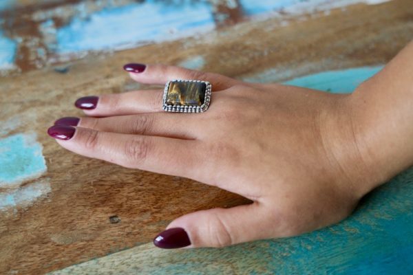 Bague fantaisie, fausse pierre - Image 3