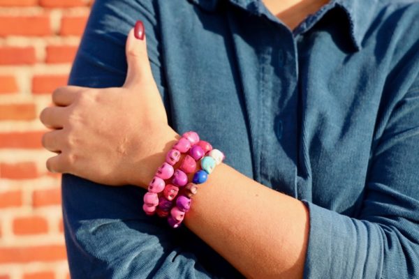 Bracelet fantaisie Têtes de Mort - Image 3