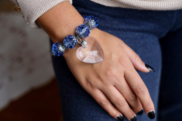 Bracelet charm coeur