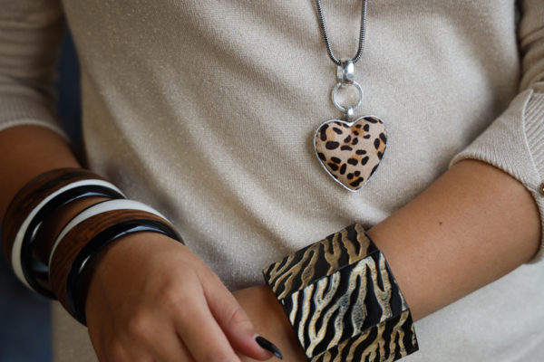 Bracelet jonc zèbré - Image 2