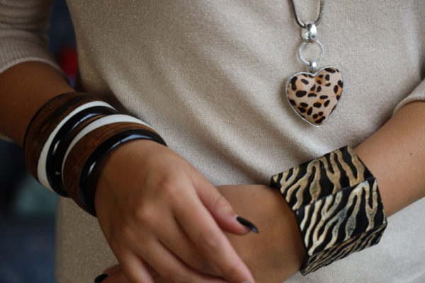 Bracelet jonc zèbré - Image 3