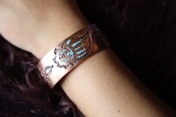 Bracelet exclusif en cuivre, patte d'ours - Image 3