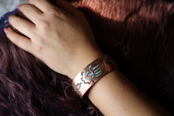 Bracelet exclusif en cuivre, patte d'ours - Image 4